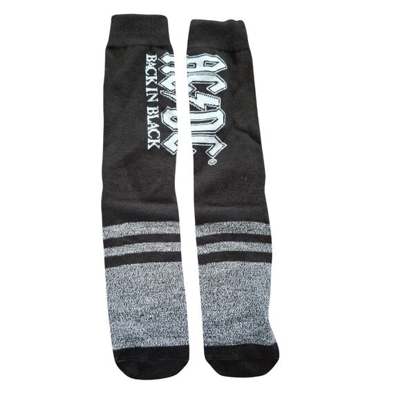 Best Classic Rockband ACDC Back in Black Size 6/5-11 (Fabric Socks Unisex) - Picture 2 of 3
